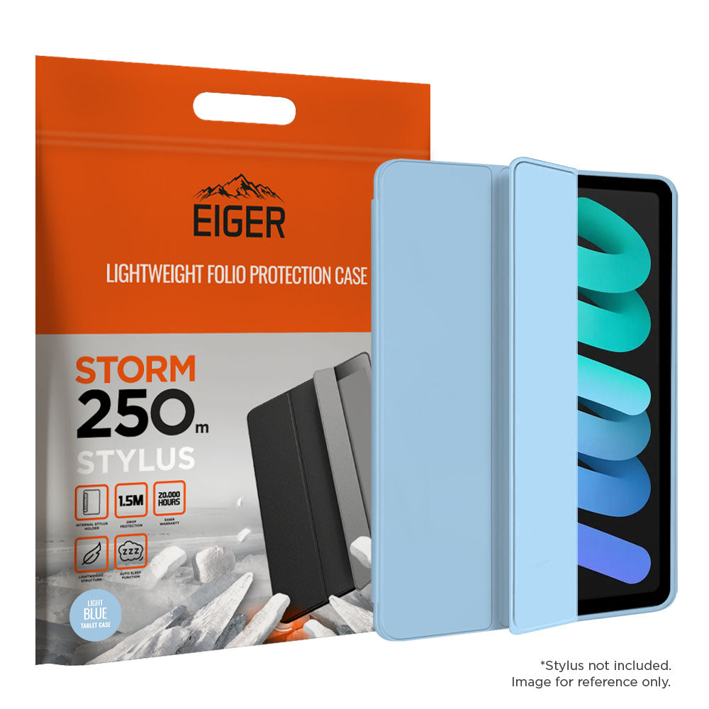 Eiger Storm 250m Stylus Case for Apple iPad Mini 6 (2021) in Light Blue