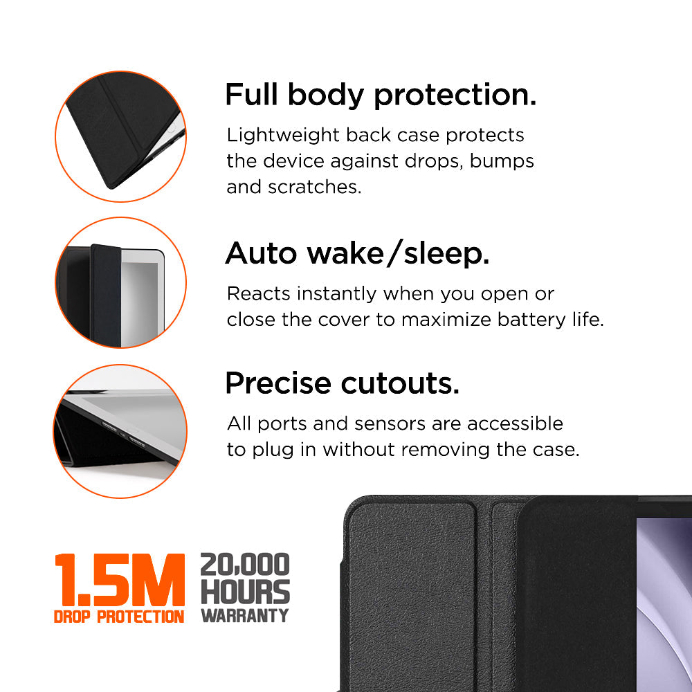 Eiger Storm 250m Classic Case for Samsung Galaxy Tab A9 8.7 in Black