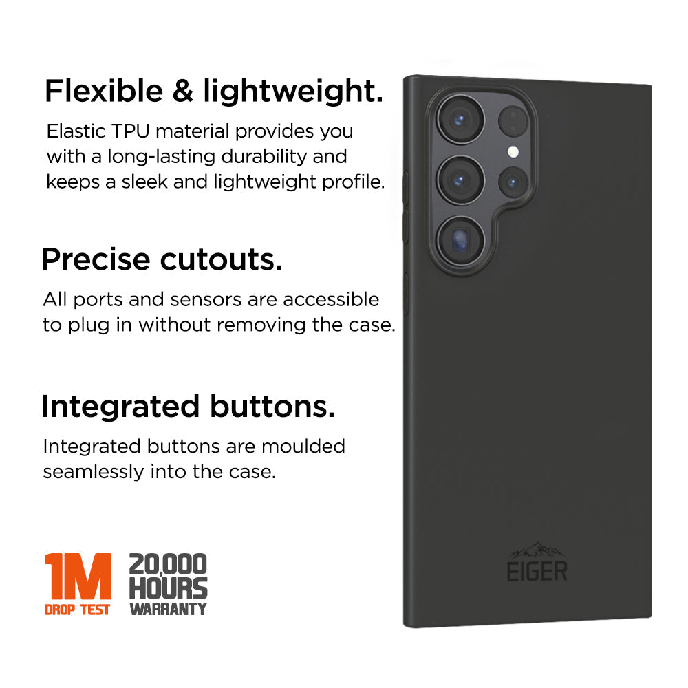 Eiger Grip Case for Samsung Galaxy S24 Ultra in Black