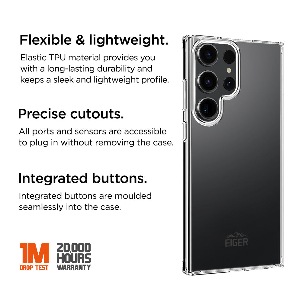 Eiger Grip Case for Samsung Galaxy S24 Ultra in Clear