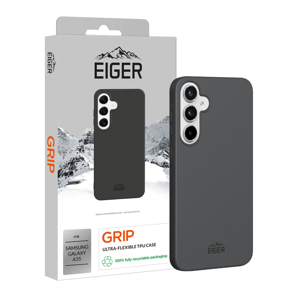 Eiger Grip Case for Samsung Galaxy A35 in Black