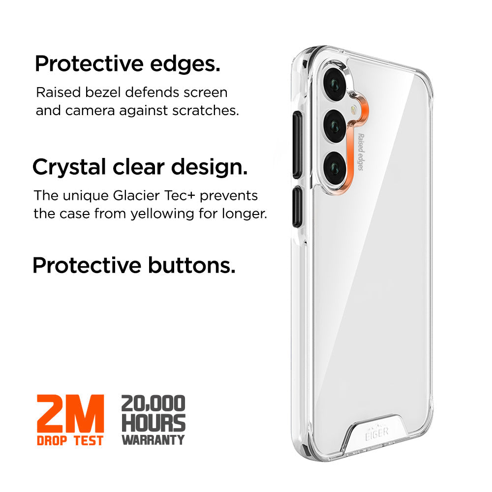 Eiger Glacier Case for Samsung Galaxy A55 in Clear