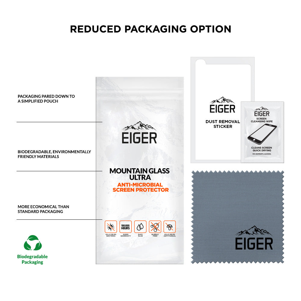 Eiger Mountain Glass Ultra 2.5D Screen Protector for Apple iPhone 13 Pro Max / 14 Plus
