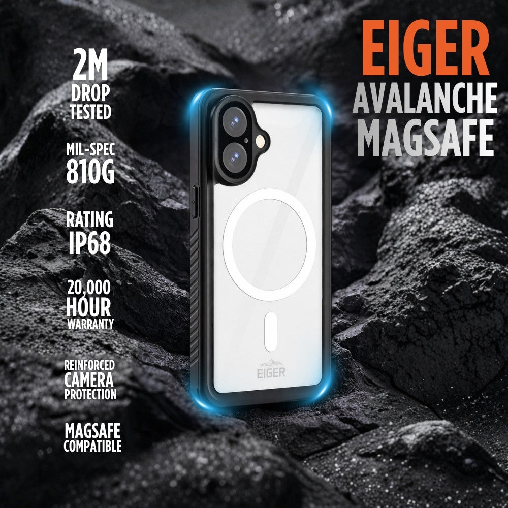 Eiger Avalanche MagSafe/Qi2 Case & Screen Protector