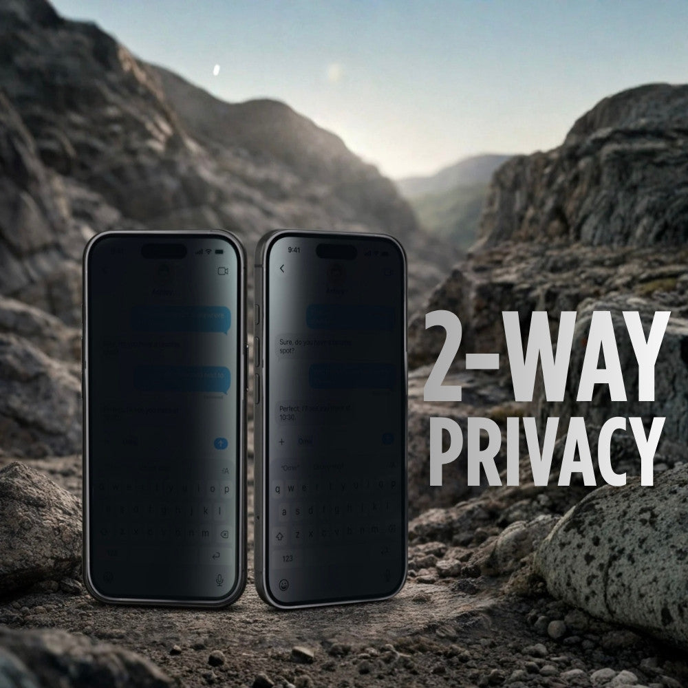 Eiger Mountain Glass Black Privacy Screen Protector