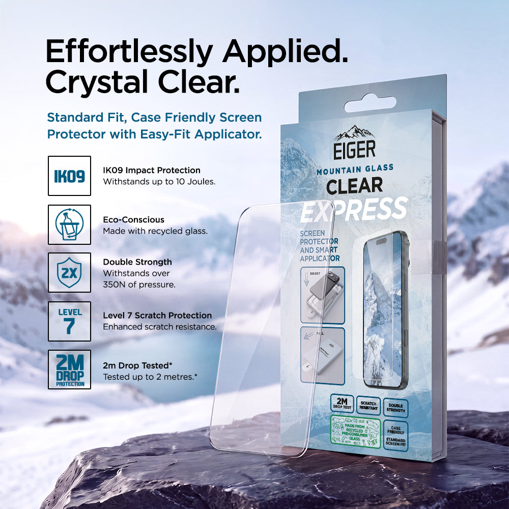 Eiger Mountain Glass CLEAR EXPRESS Screen Protector