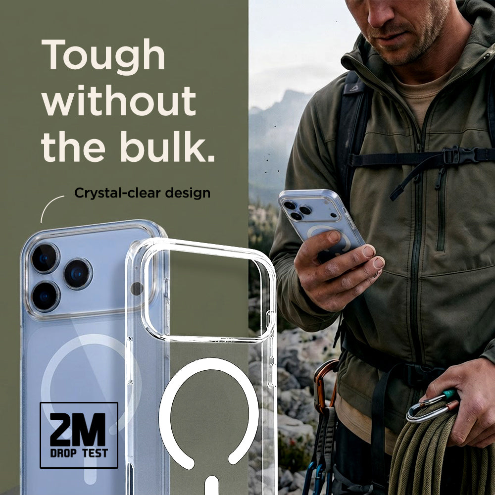 Eiger Grip MAX Magsafe GRS case - Clear