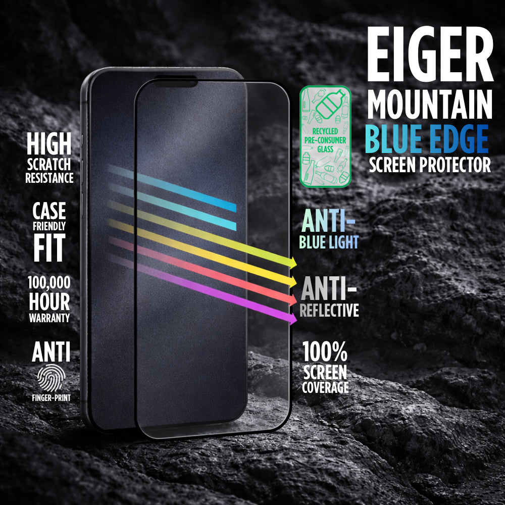 Eiger Mountain Glass Blue EDGE Screen Protector