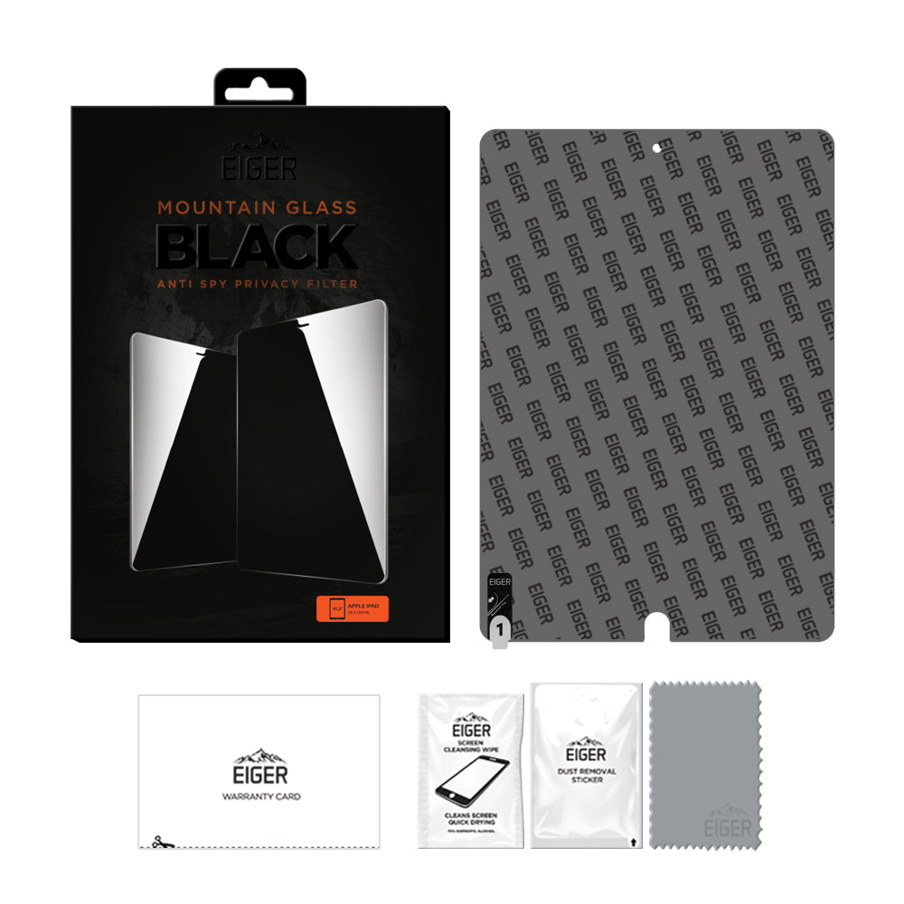 Eiger Mountain Glass Black Privacy Tablet Screen Protector