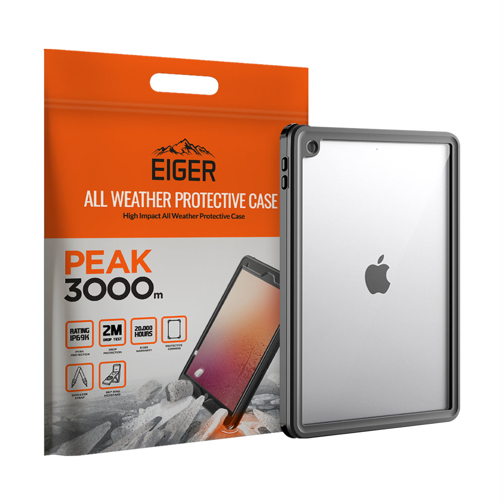 Eiger Peak 3000m Case for Apple iPad 10.2 (2021) (2022) in Black