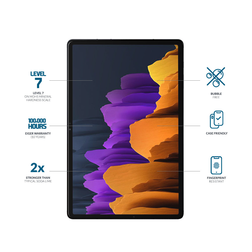 Eiger Mountain Glass Tablet 2.5D Screen Protector for Samsung Galaxy Tab S10+/ S9+/ S9 FE+/ S8+