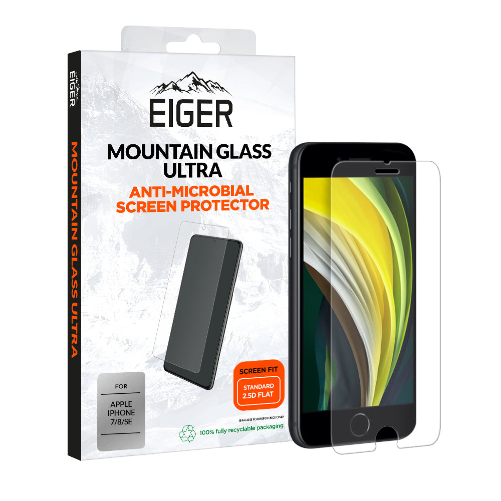 Eiger Mountain Glass Ultra  2.5D Screen Protector for Apple iPhone 7 / 8 / SE (2020) (2022)
