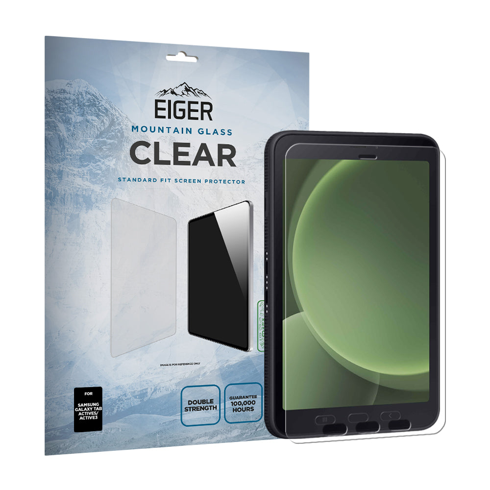 Eiger Mountain Glass CLEAR Tablet Screen Protector GRS for Samsung Galaxy Tab Active3 / Active5
