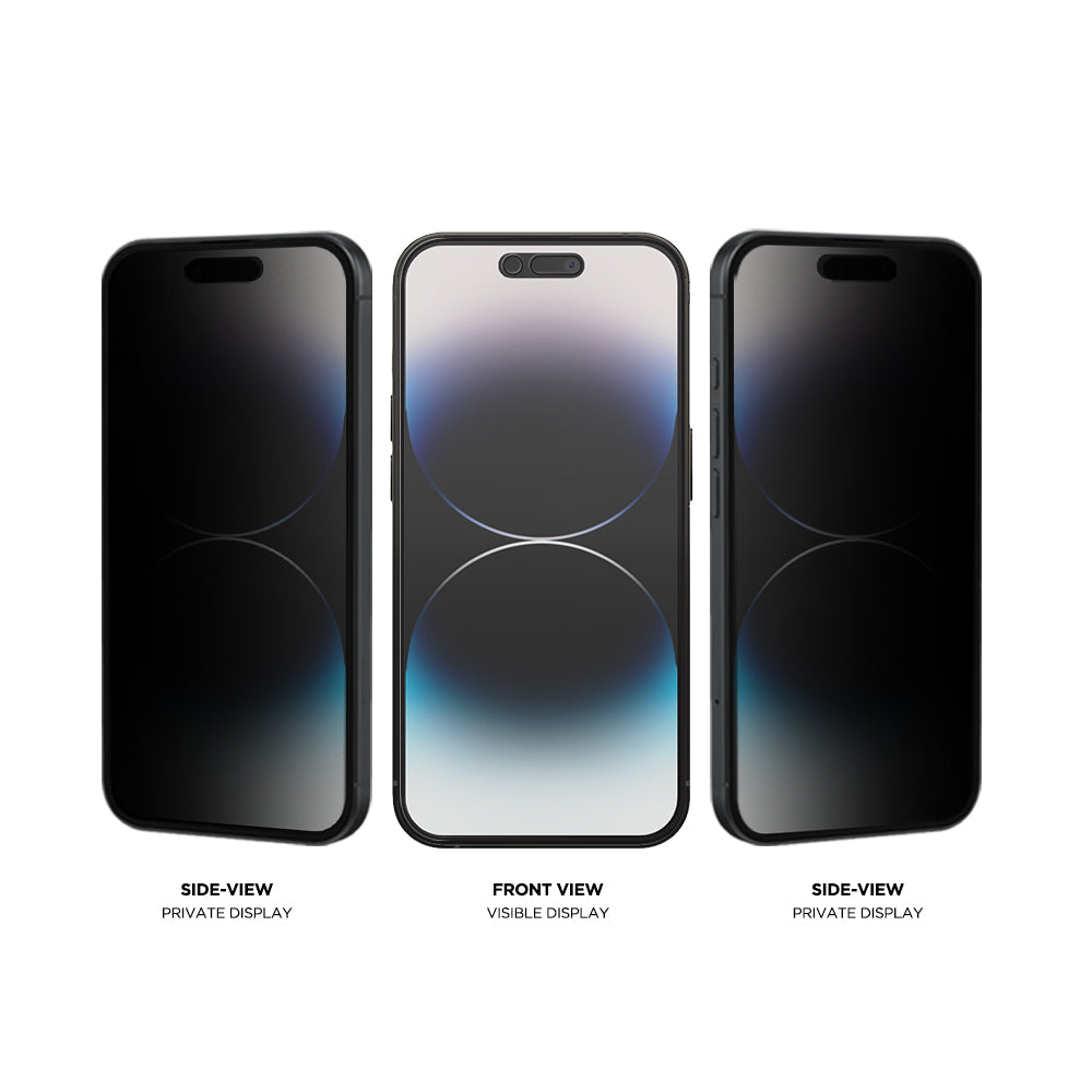 Eiger Mountain Black Privacy GRS Screen Protector for Apple iPhone 14 Pro