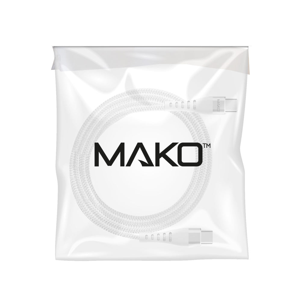 Mako USB-C to USB-C 60W USB 2.0 Nylon Cable