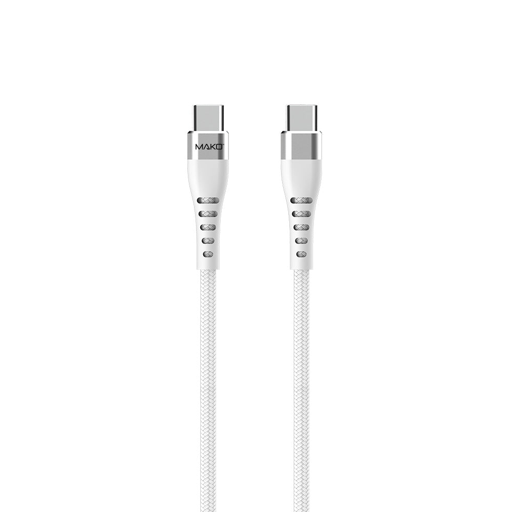 Mako USB-C to USB-C 60W USB 2.0 Nylon Cable
