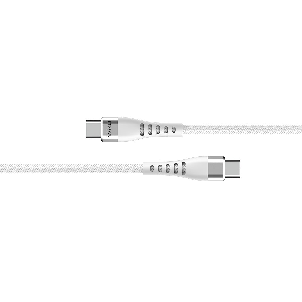 Mako USB-C to USB-C 60W USB 2.0 Nylon Cable