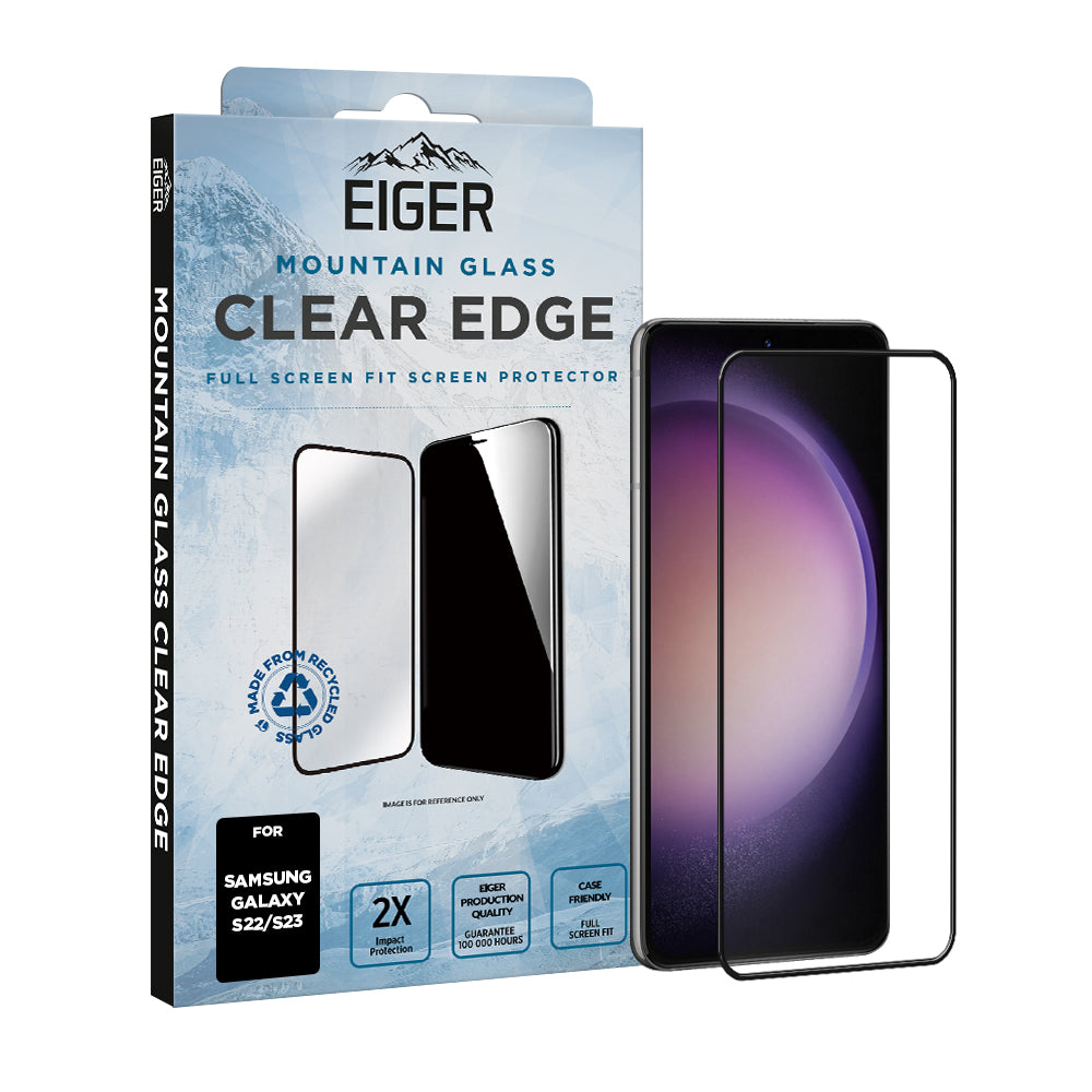 Eiger Mountain Glass CLEAR EDGE for Samsung Galaxy S22 / S23