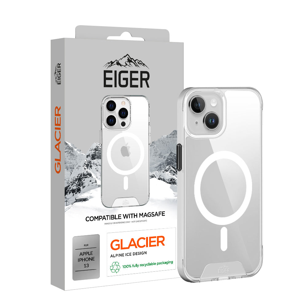 Eiger Glacier MagSafe Compatible Case for Apple iPhone 13 in Clear