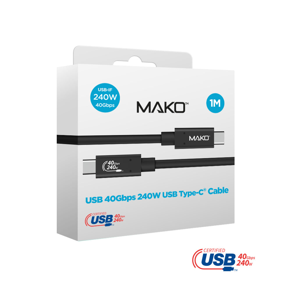 Mako USB-C to USB-C 240W USB 4.0 Cable