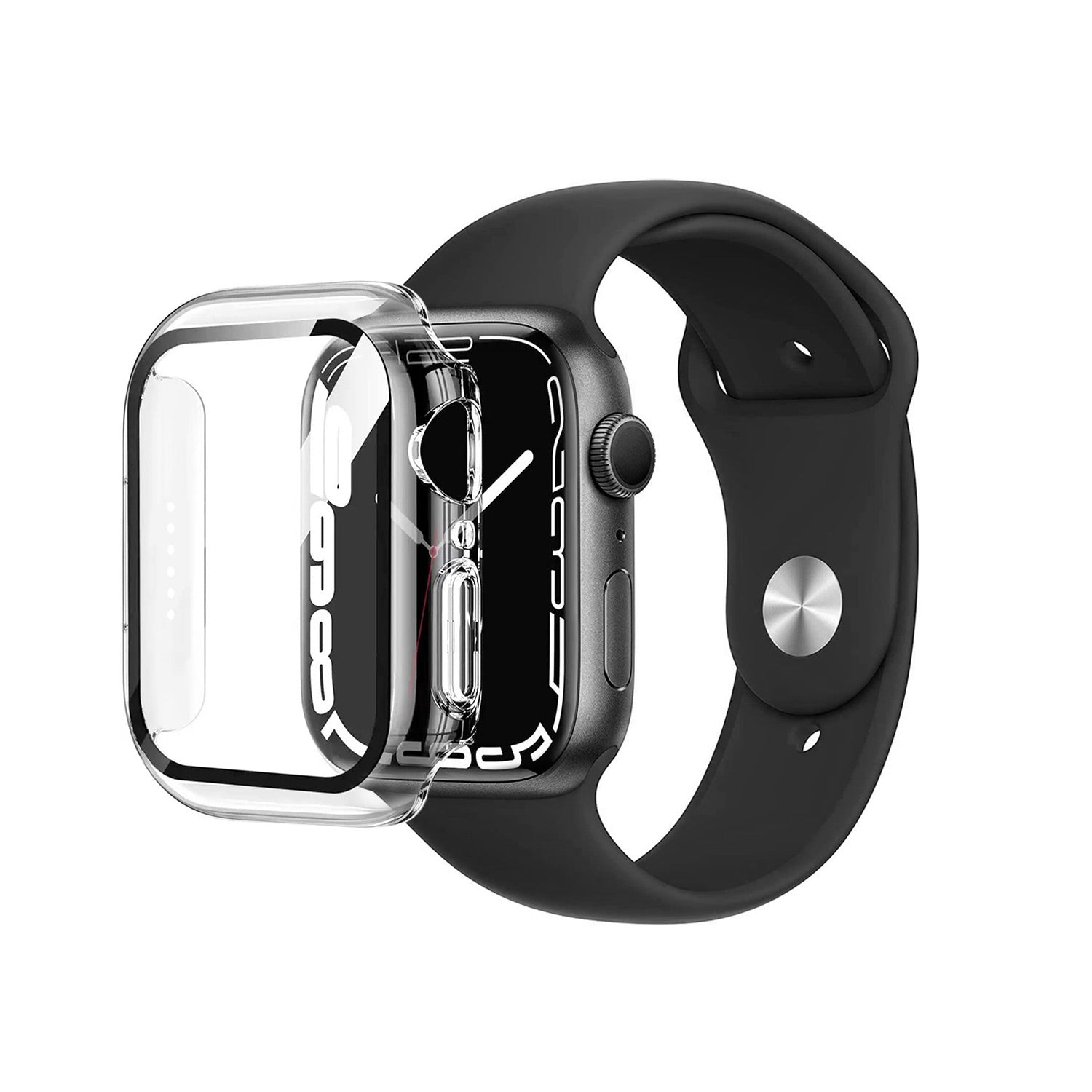 Eiger Mountain Glass Full Case for Apple Watch 9 / 8 / 7 45mm in Clear