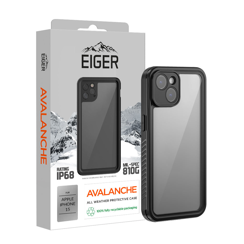 Eiger Avalanche Case for Apple iPhone 15 in Black