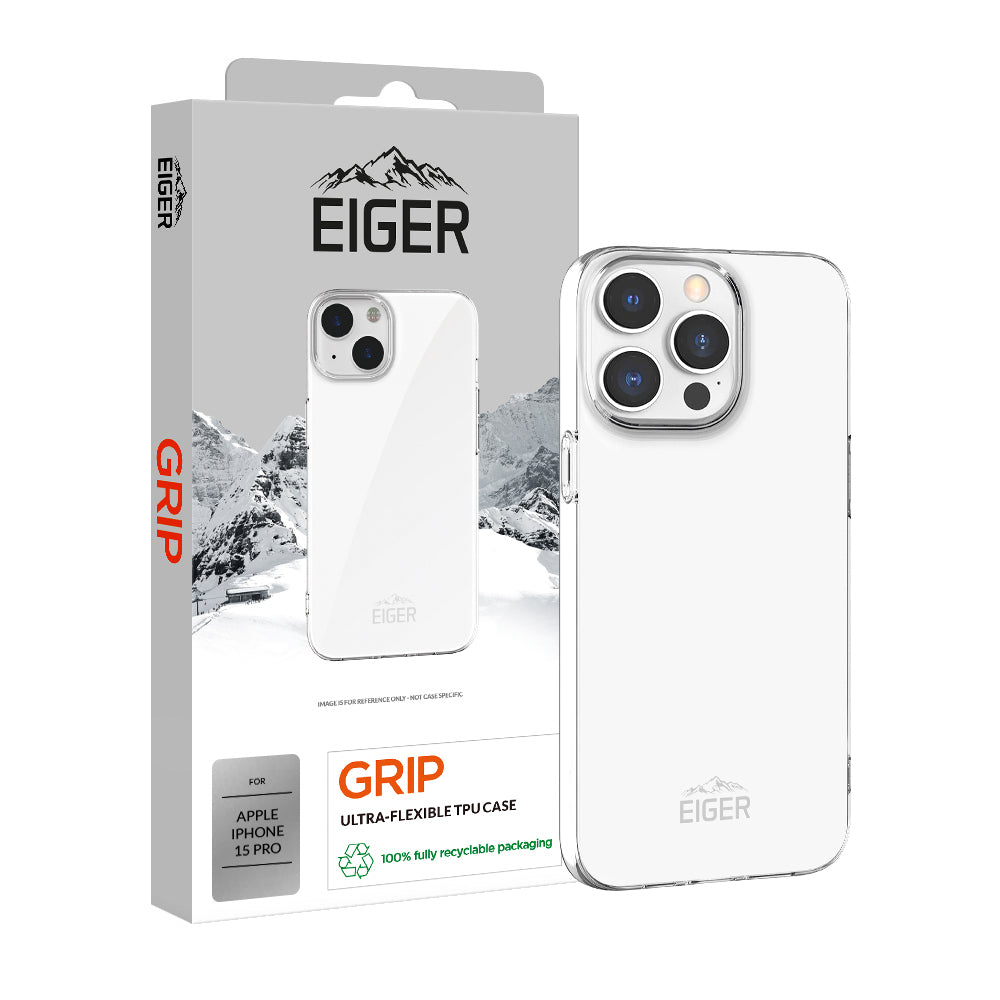 Eiger Grip Case for Apple iPhone 15 Pro in Clear