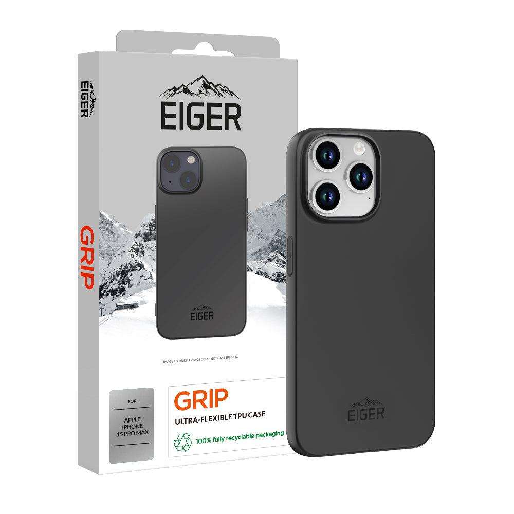 Eiger Grip Case for Apple iPhone 15 Pro Max in Black