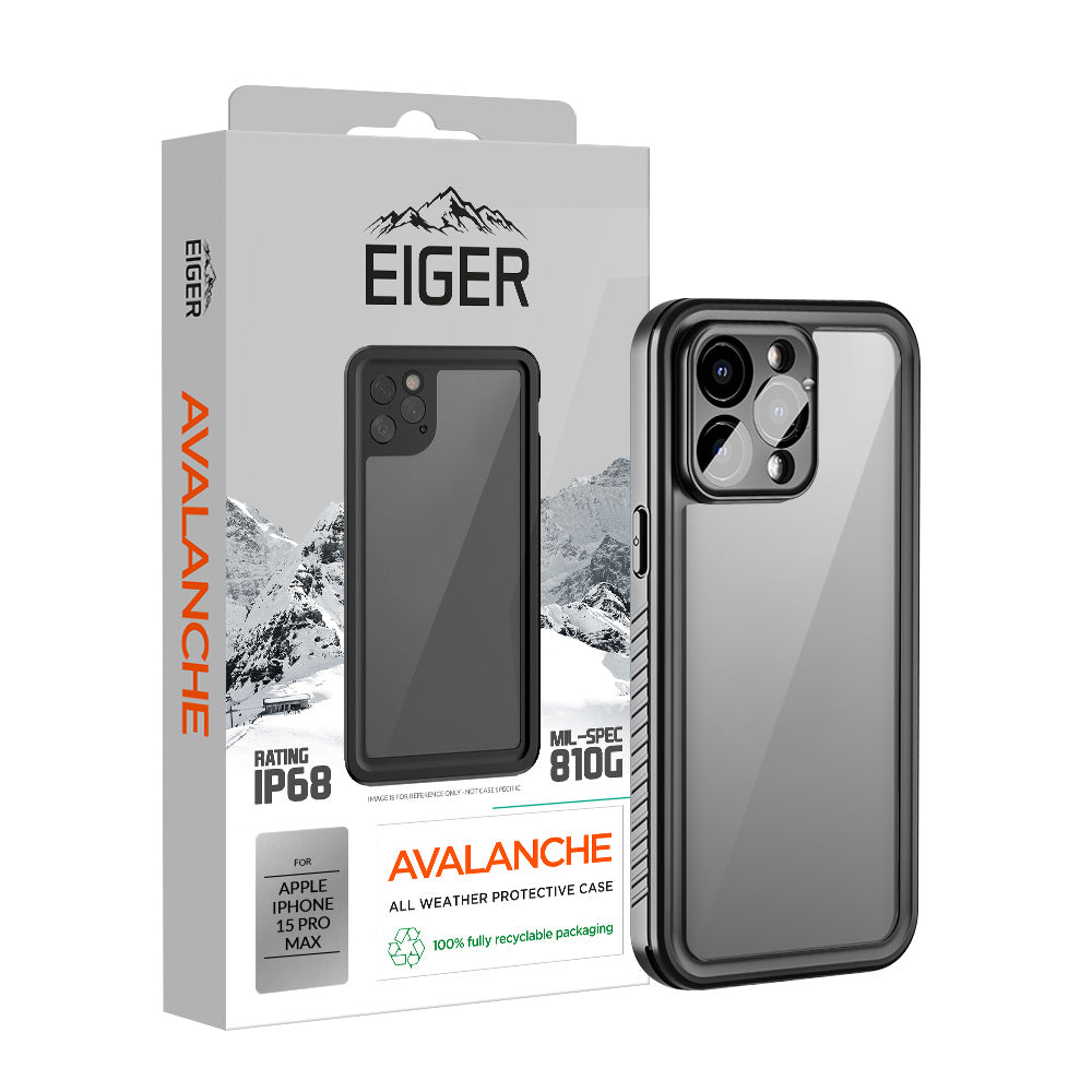 Eiger Avalanche Case for Apple iPhone 15 Pro Max in Black