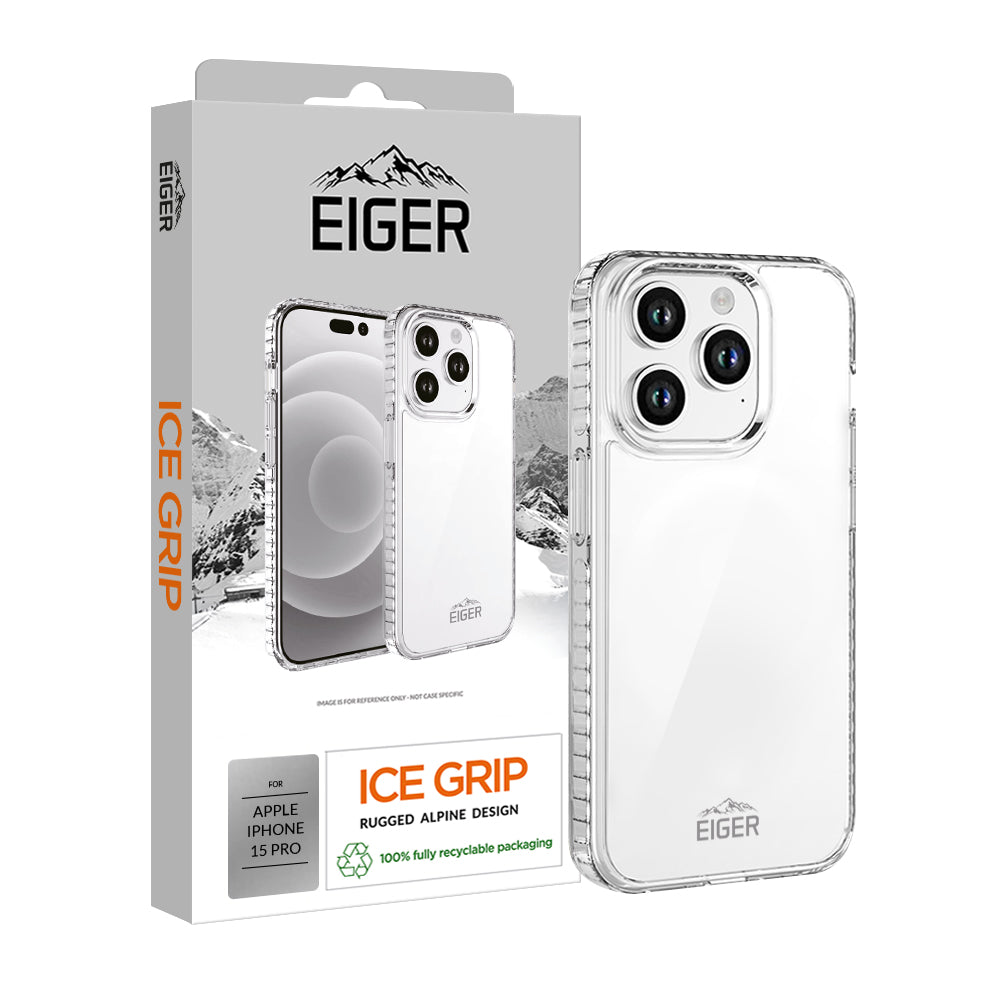 Eiger Ice Grip Case for Apple iPhone 15 Pro in Clear