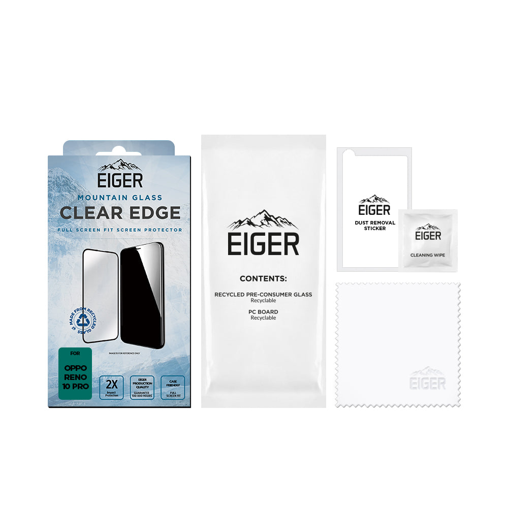 Eiger Mountain Glass CLEAR EDGE for Oppo Reno 10 Pro