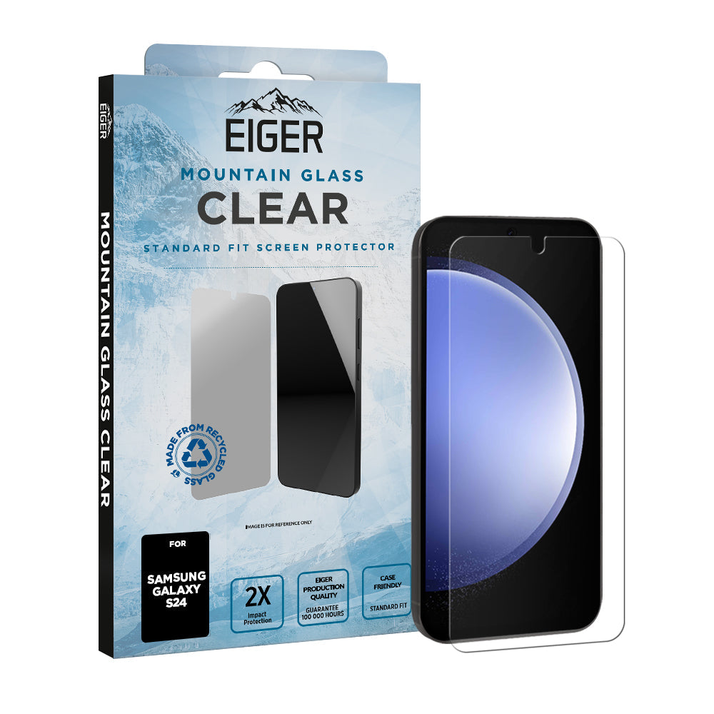 Eiger Mountain Glass CLEAR Screen Protector for Samsung S24