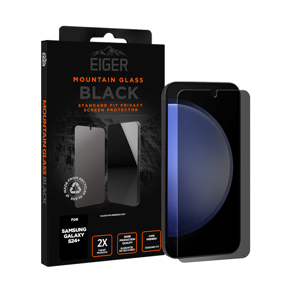 Eiger Mountain BLACK Privacy Screen Protector for Samsung S24+