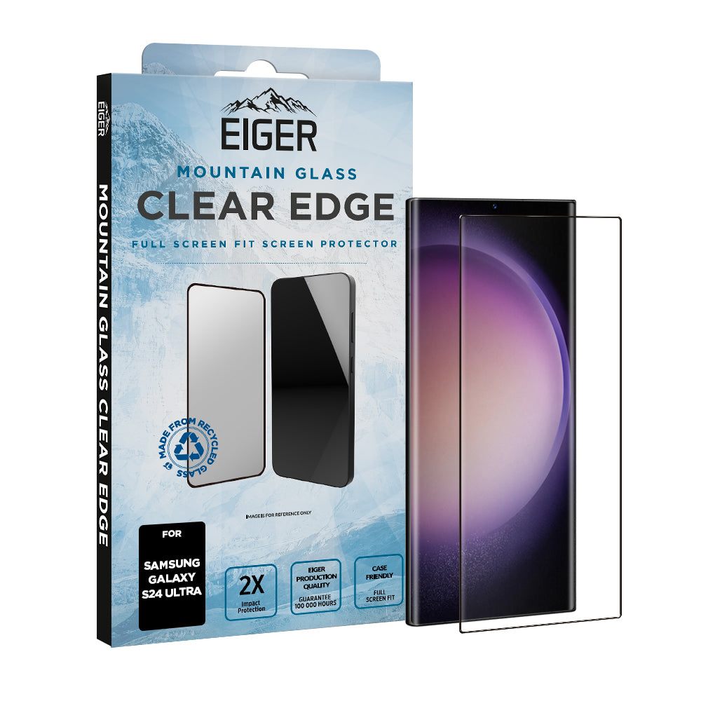 Eiger Mountain Glass CLEAR EDGE Screen Protector for Samsung S24 Ultra