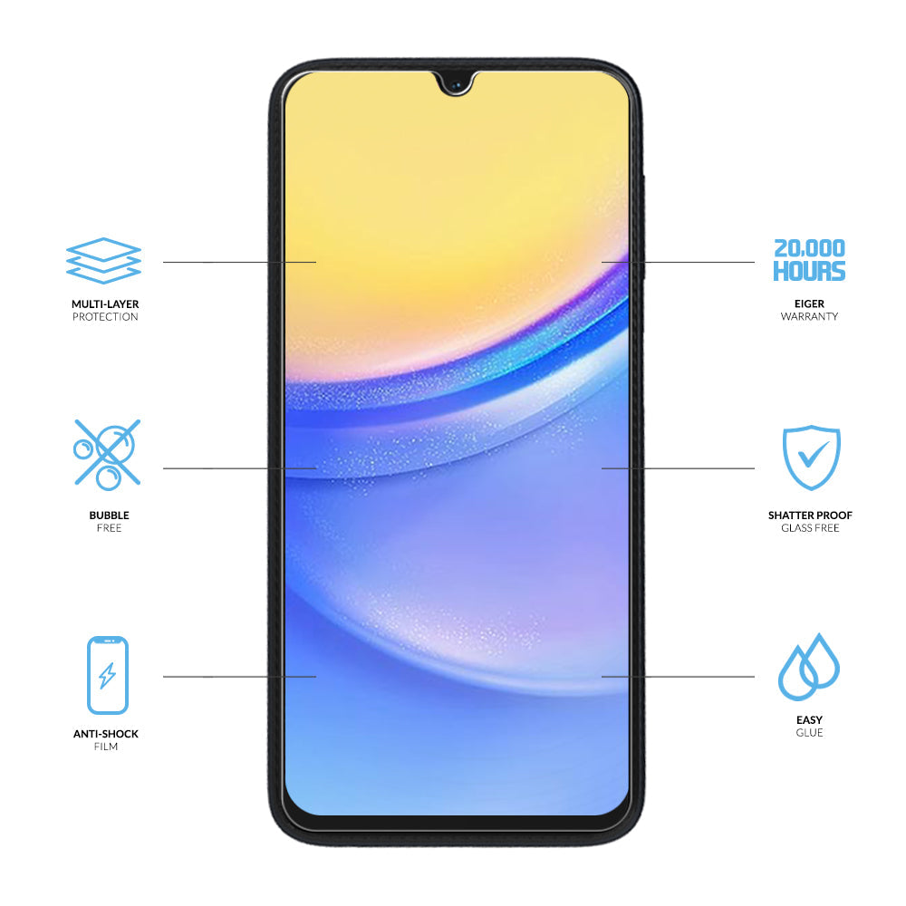 Eiger Mountain H.I.T Screen Protector for Samsung Galaxy A15