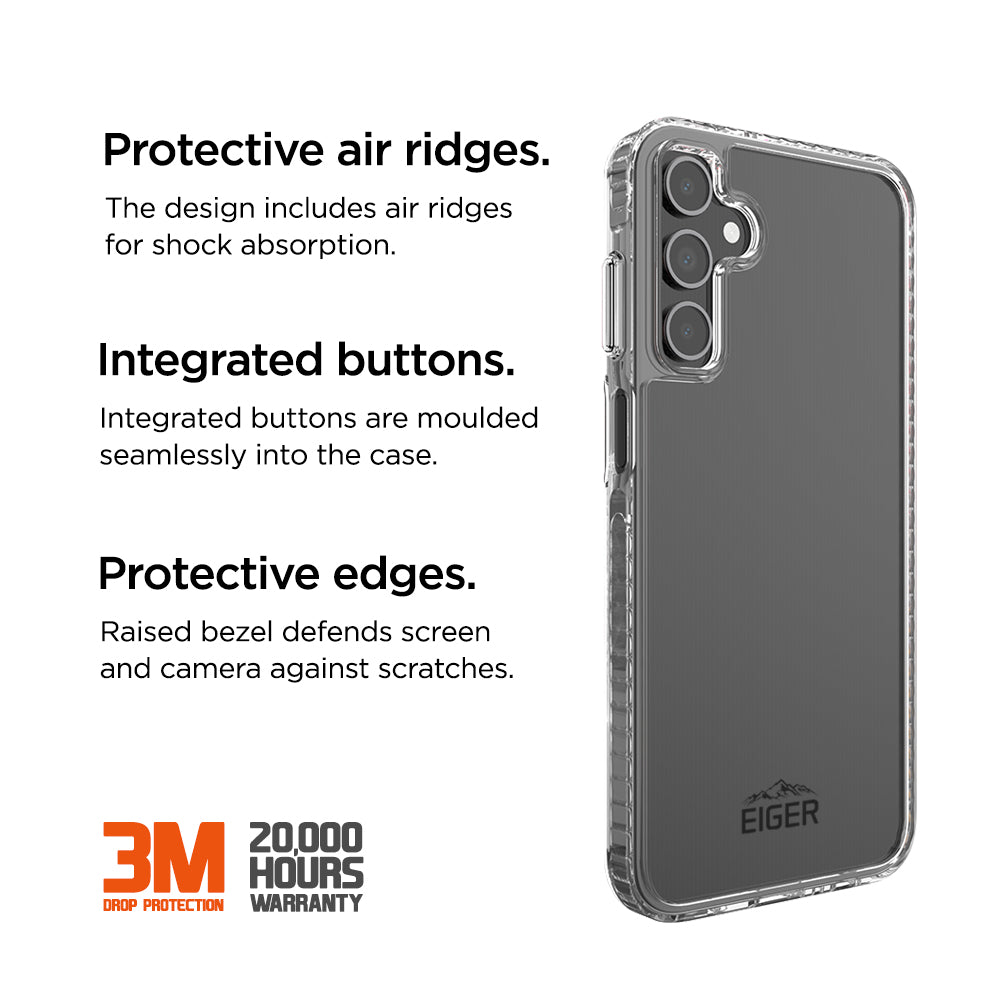 Eiger Ice Grip Case for Samsung A15 In Clear