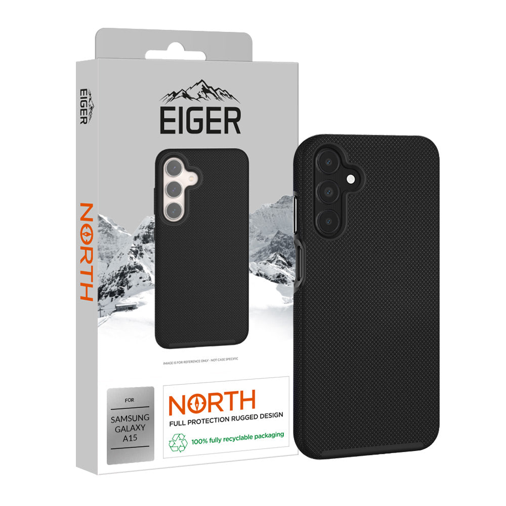 Eiger North Case for Samsung A15 in Black