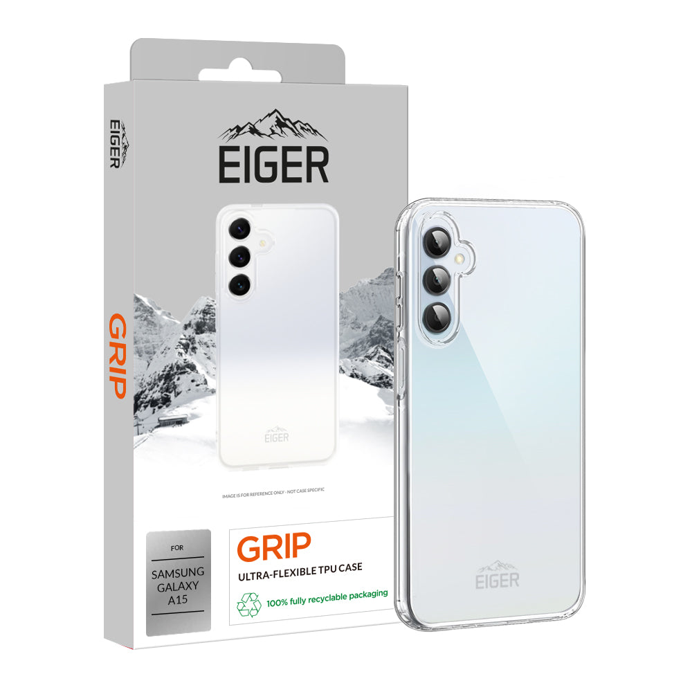 Eiger Grip Case for Samsung A15 in Clear