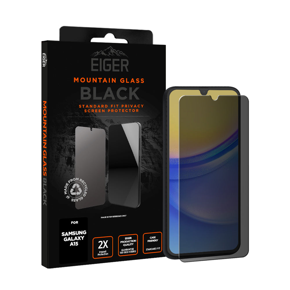 Eiger Mountain Glass Black Privacy Screen Protector