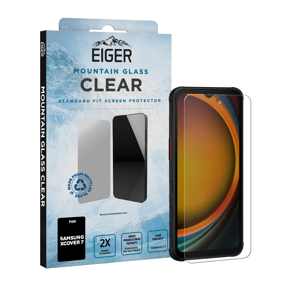 Eiger Mountain Glass CLEAR Screen Protector for Samsung Galaxy Xcover7