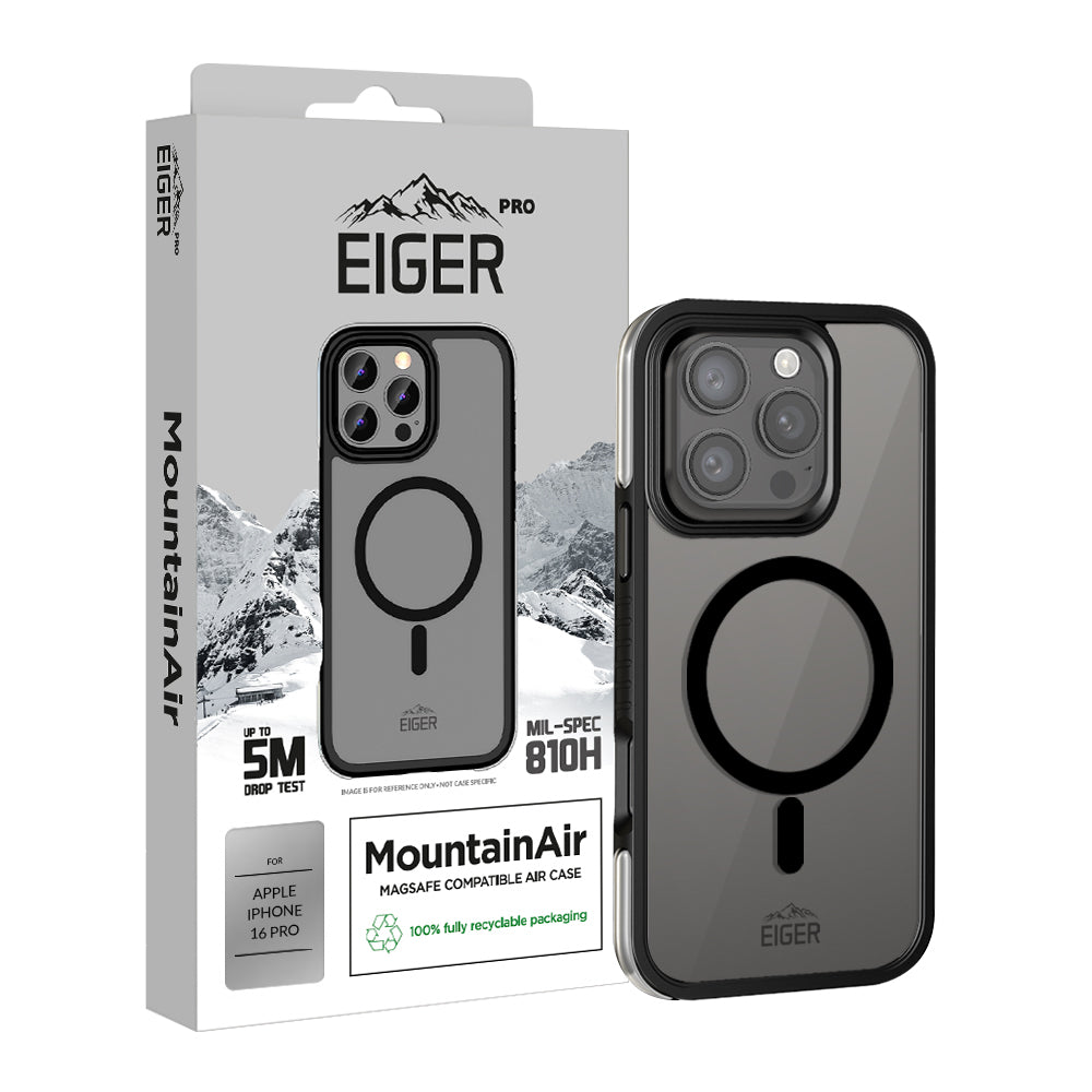 Eiger Pro MountainAir MagSafe Case for Apple iPhone 16 Pro in Black