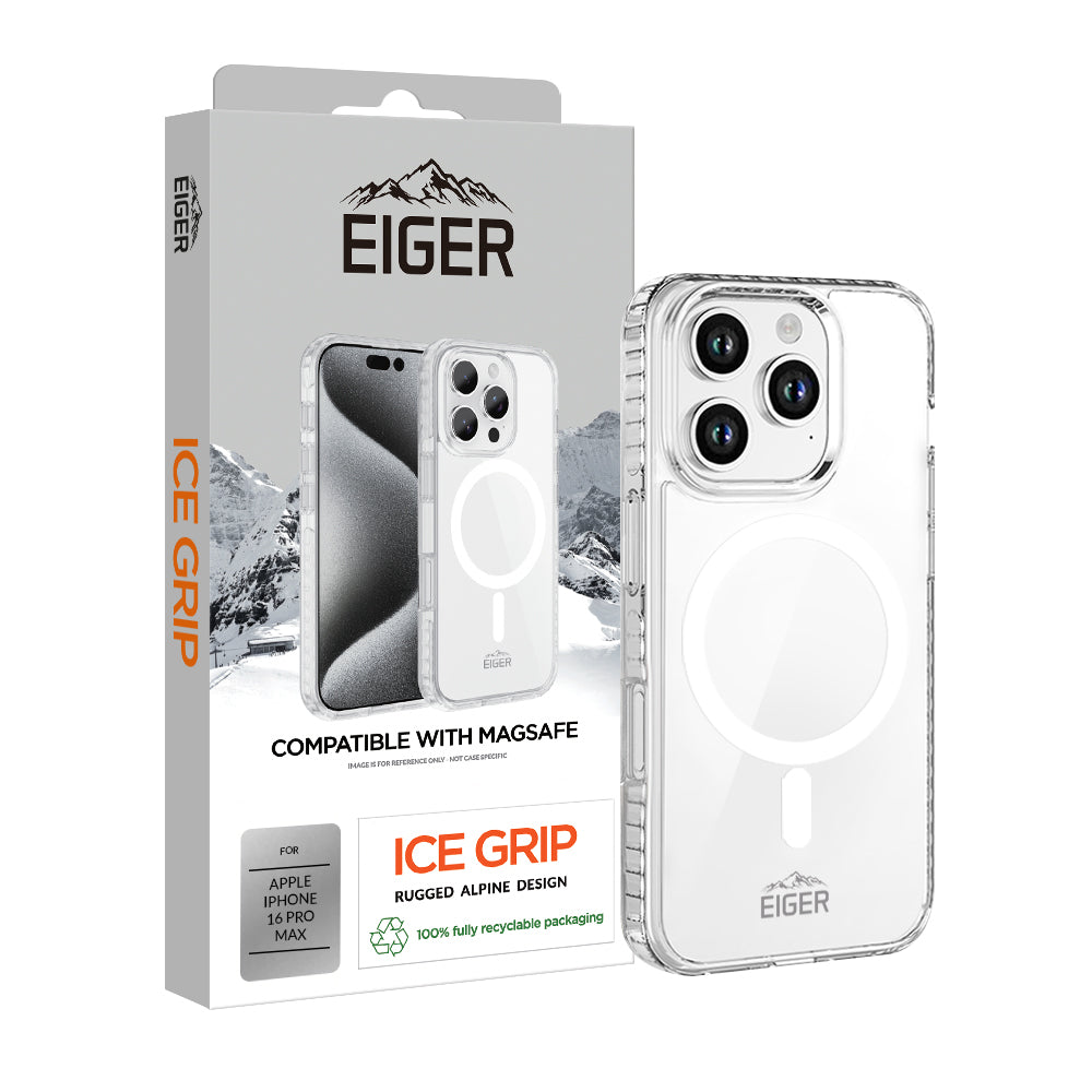 Eiger Ice Grip MagSafe Case for Apple iPhone 16 Pro Max in Clear