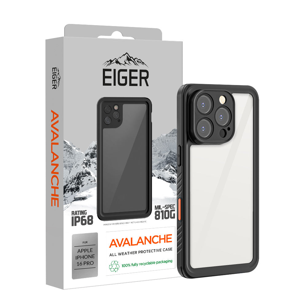 Eiger Avalanche Case for Apple iPhone 16 Pro in Black