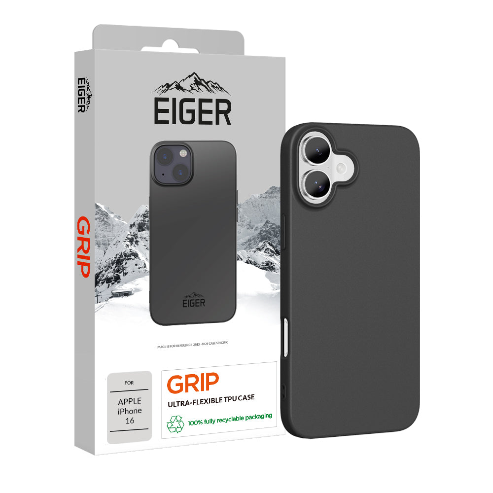 Eiger Grip Case for Apple iPhone 16 in Black