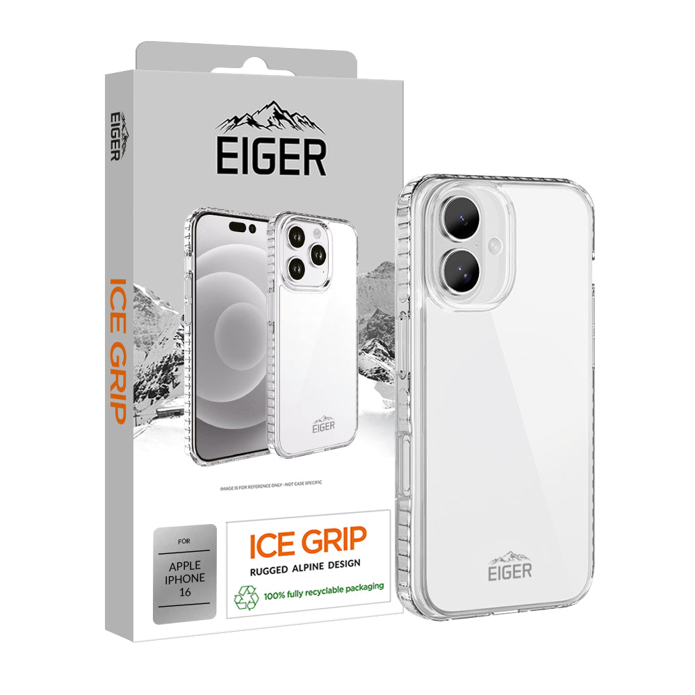 Eiger Ice Grip Case for Apple iPhone 16 in Clear