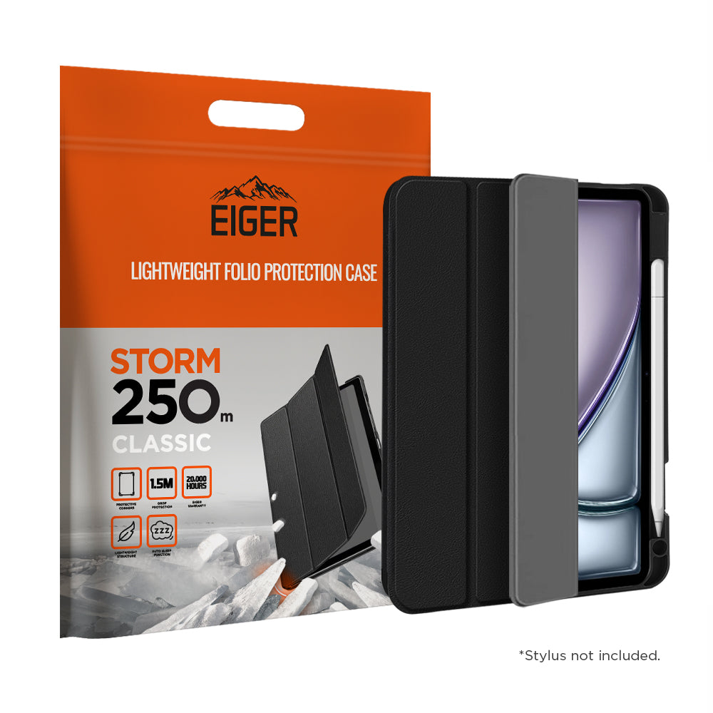 Eiger Storm 250m Classic Case for iPad Air 11 (2024)/ Pro 11 (2022)/(2021)/ iPad Air (2022) in Black