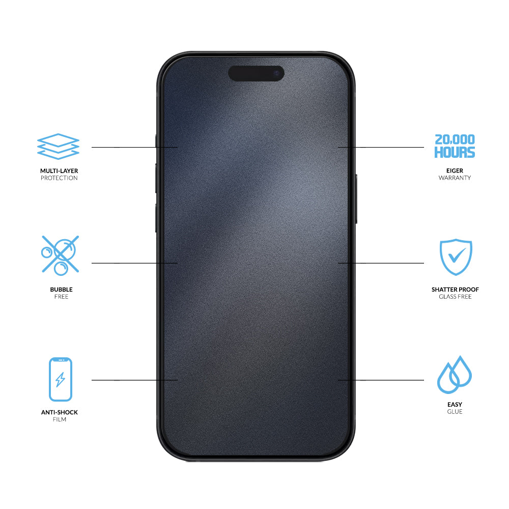 Eiger Mountain H.I.T Screen Protector for Apple iPhone 16 Pro