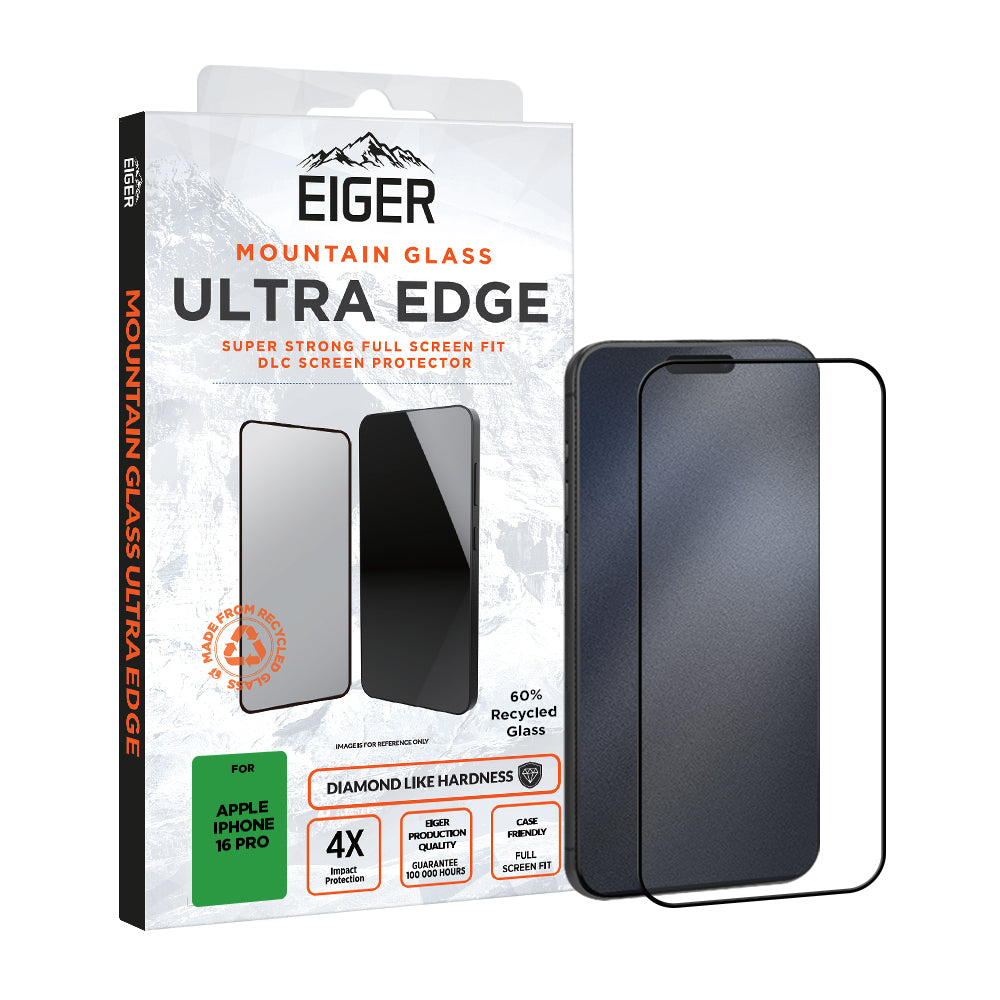 Eiger Mountain Glass ULTRA EDGE Screen Protector for Apple iPhone 16 Pro