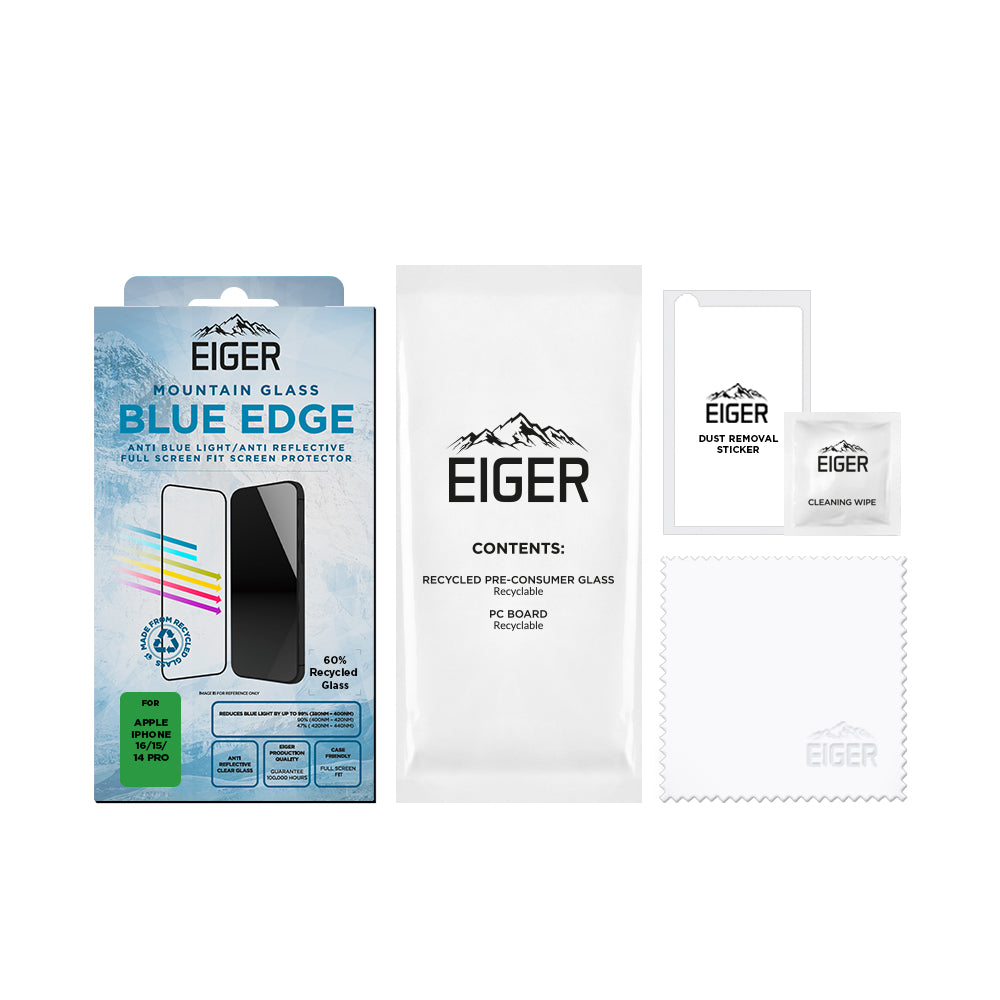 Eiger Mountain Blue EDGE for Apple iPhone 16/15/14 Pro