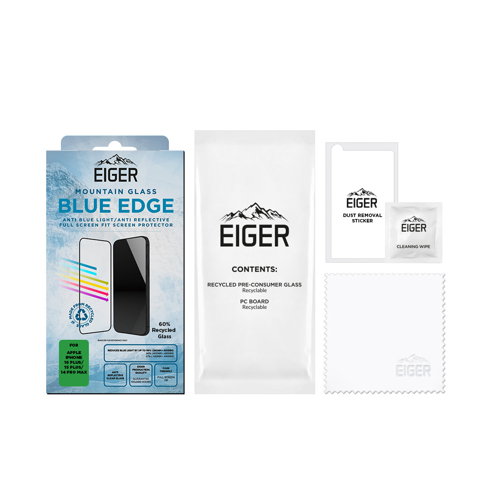 Eiger Mountain Blue EDGE for Apple iPhone 16 Plus/15 Plus/14 Pro Max